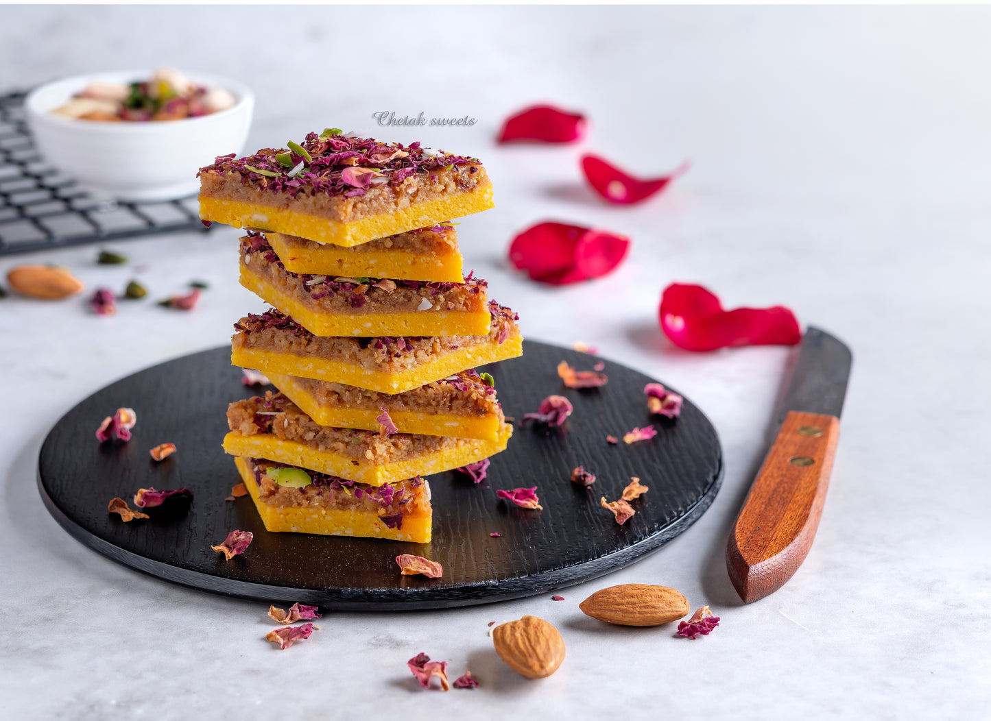 Kaju Rose Katli