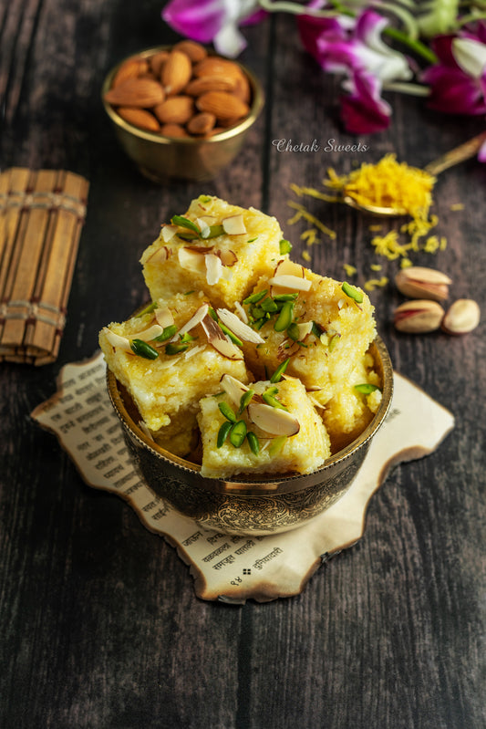 Sev Badam Burfi